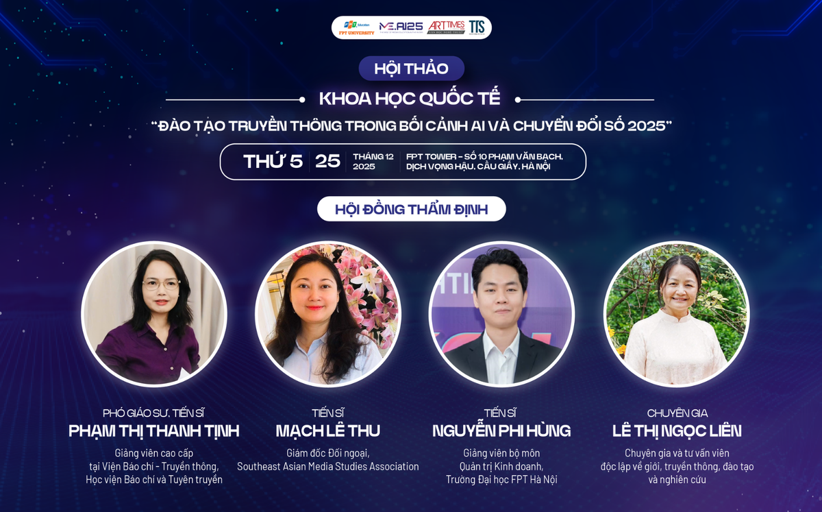 Hội đồng thẩm định tham luận của Hội thảo.