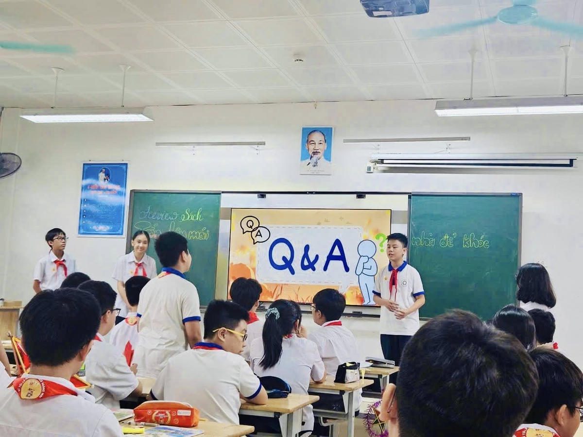 Một giờ học của học sinh Hà Nội.