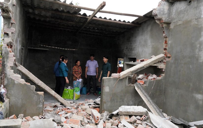 Nhiều nhà cửa của người dân tỉnh Gia Lai hư hỏng nặng sau đợt mưa bão vừa qua. Ảnh: CV.