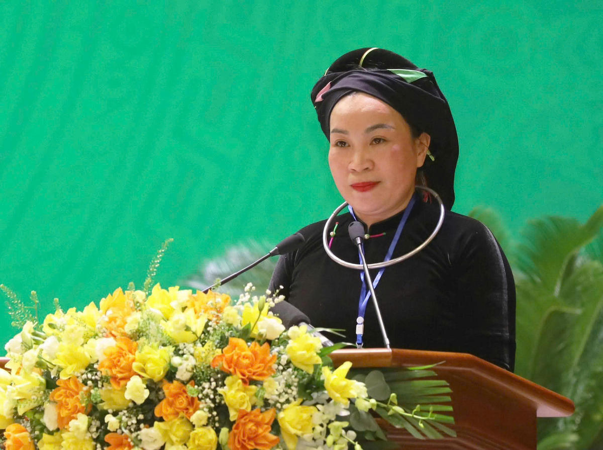 Bà Chu Thị Ngọc Diệp được chỉ định giữ chức Chủ tịch Hội Nông dân tỉnh Tuyên Quang nhiệm kỳ 2025-2030. Ảnh: Đ.S.