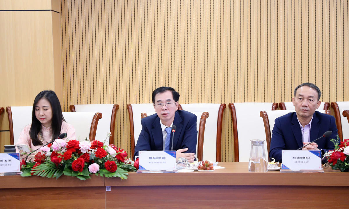 Phó Giám đốc BHXH Việt Nam Đào Việt Ánh phát biểu tại hội nghị. Ảnh: Ngọc Yến.