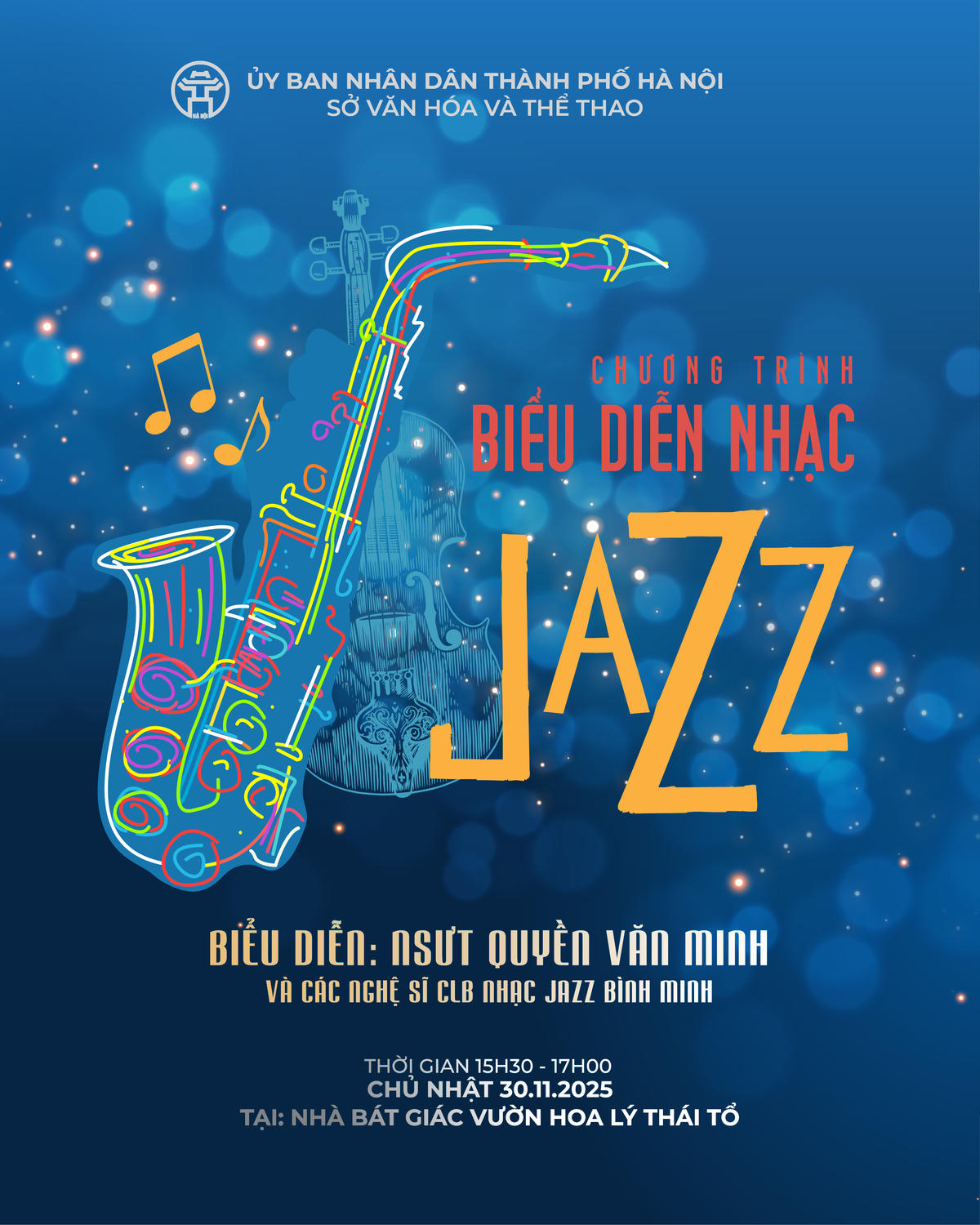 Dự án mở đầu với chương trình biểu diễn nhạc jazz. Ảnh: BTC