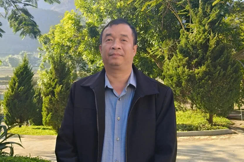 Ông Phùng Tiến Hưng, Chủ tịch Ủy ban Mặt trận Tổ quốc Việt Nam xã Mường Kim, tỉnh Lai Châu. Ảnh: Duy Học NNMT