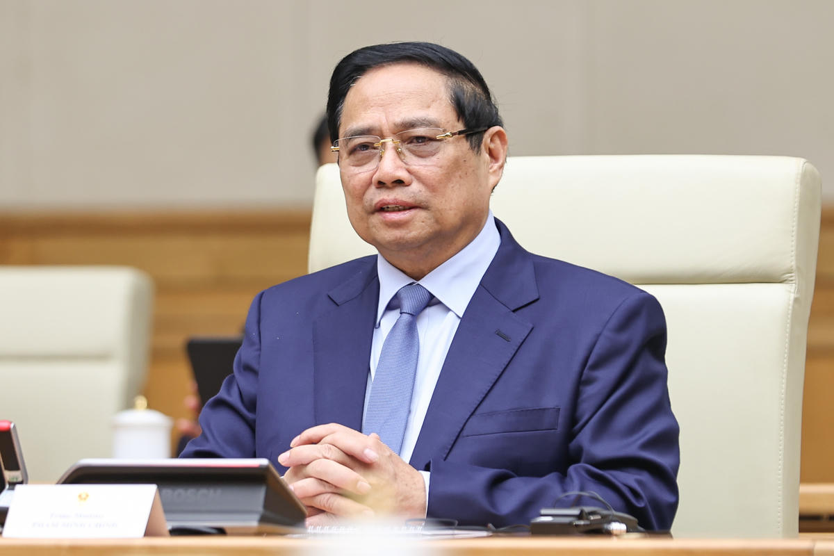 Để tăng cường hơn nữa quan hệ hai nước, Thủ tướng Chính phủ Phạm Minh Chính đề nghị hai nước tiếp tục ưu tiên một số trọng tâm - Ảnh: VGP/Nhật Bắc