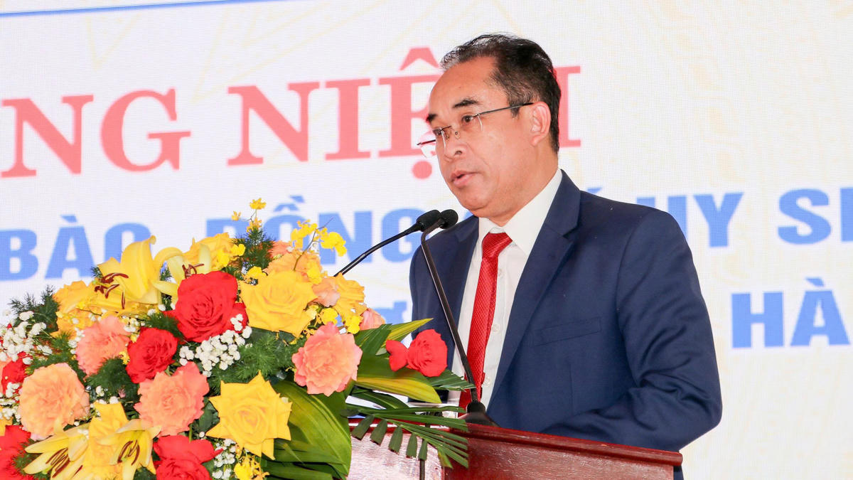 Ông Trần Anh Tuấn phó chủ tịch UBND TP Đà Nẵng phát biểu tại buổi lễ. Ảnh: Tấn Thành