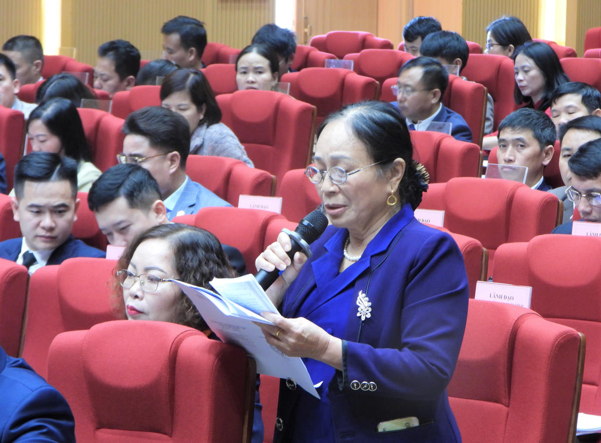 Đại biểu tham gia đóng góp ý kiến tại Hội nghị. Ảnh: Đ.S.