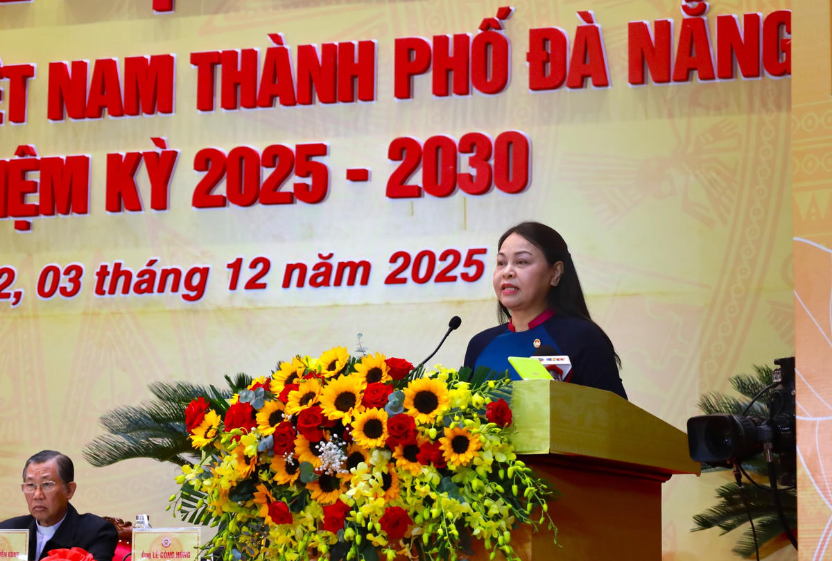 Bà Nguyễn Thị Thu Hà, Ủy viên Trung ương Đảng, Phó Chủ tịch kiêm Tổng Thư ký Ủy ban Trung ương MTTQ Việt Nam. Ảnh: Nguyễn Tú.