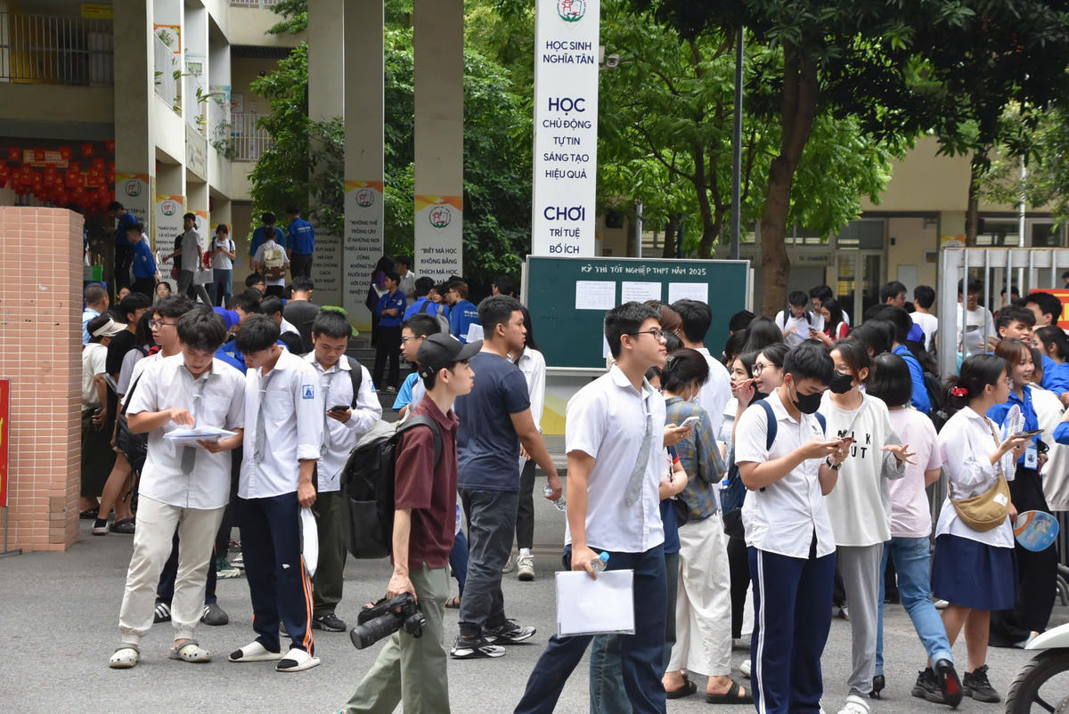 Các thí sinh Hà Nội tại Kỳ thi tốt nghiệp THPT năm 2025.