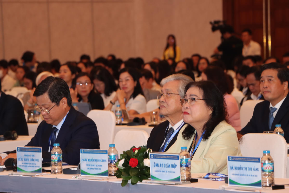 Quang cảnh Hội thảo Hàng năm Phòng chống Ung thư TPHCM lần thứ 28, sáng 4/12.