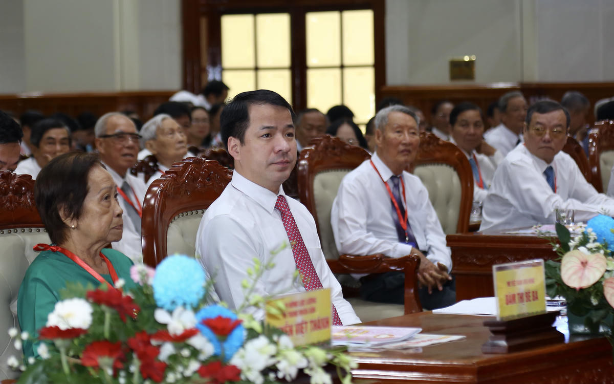 Ông Ngô Văn Cương - Phó Bí thư Đảng uỷ MTTQ, các đoàn thể Trung ương dự Đại hội (ảnh: Thanh Tiến)