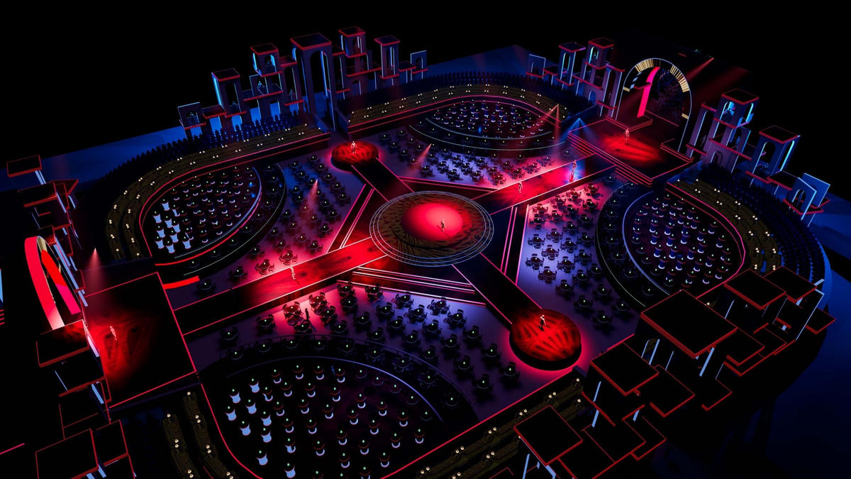 Phối cảnh khu Dinner Show khoảng 2.000 chỗ ngồi.