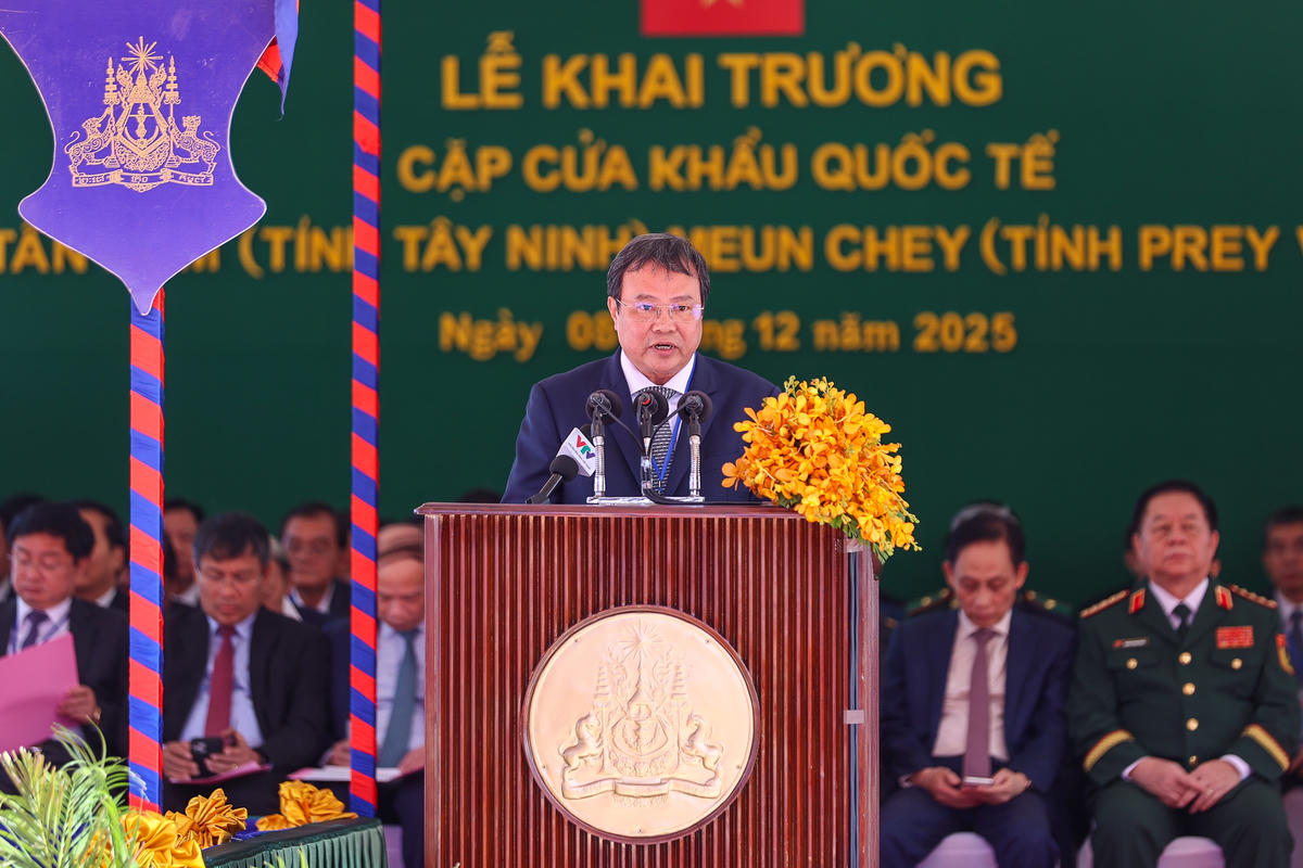 Chủ tịch tỉnh Tây Ninh phát biểu - Ảnh: VGP/Nhật Bắc