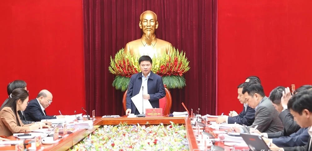 Bí thư Tỉnh ủy Phú Thọ Trương Quốc Huy. Ảnh CTV