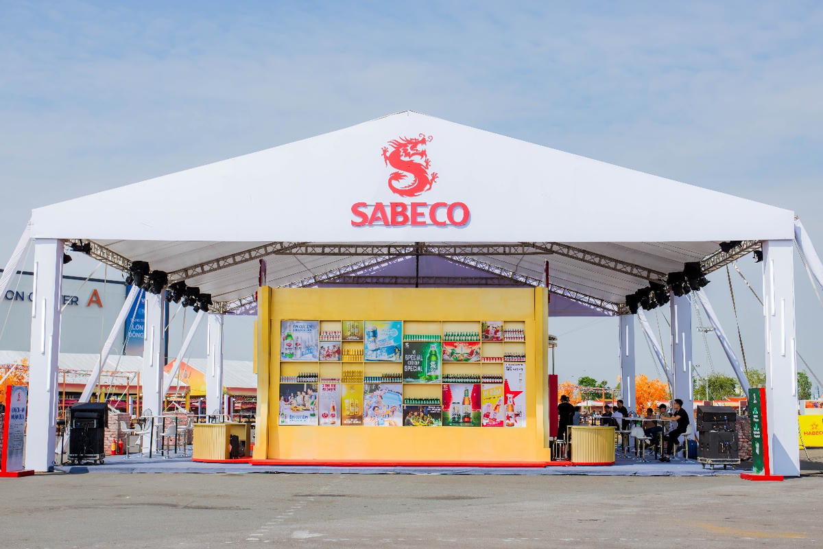 Gian hàng SABECO tại Hội chợ Mùa Thu 2025, sự kiện xúc tiến thương mại quy mô quốc gia tổ chức ở Hà Nội