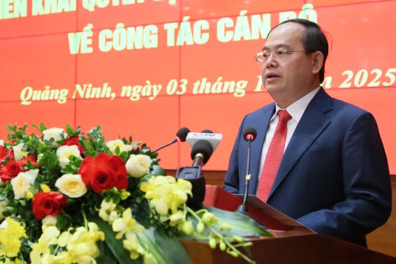 Ông Quản Minh Cường, Bí thư Tỉnh ủy,&nbsp;Trưởng Đoàn ĐBQH khóa XV tỉnh Quảng Ninh. Ảnh: QMG
