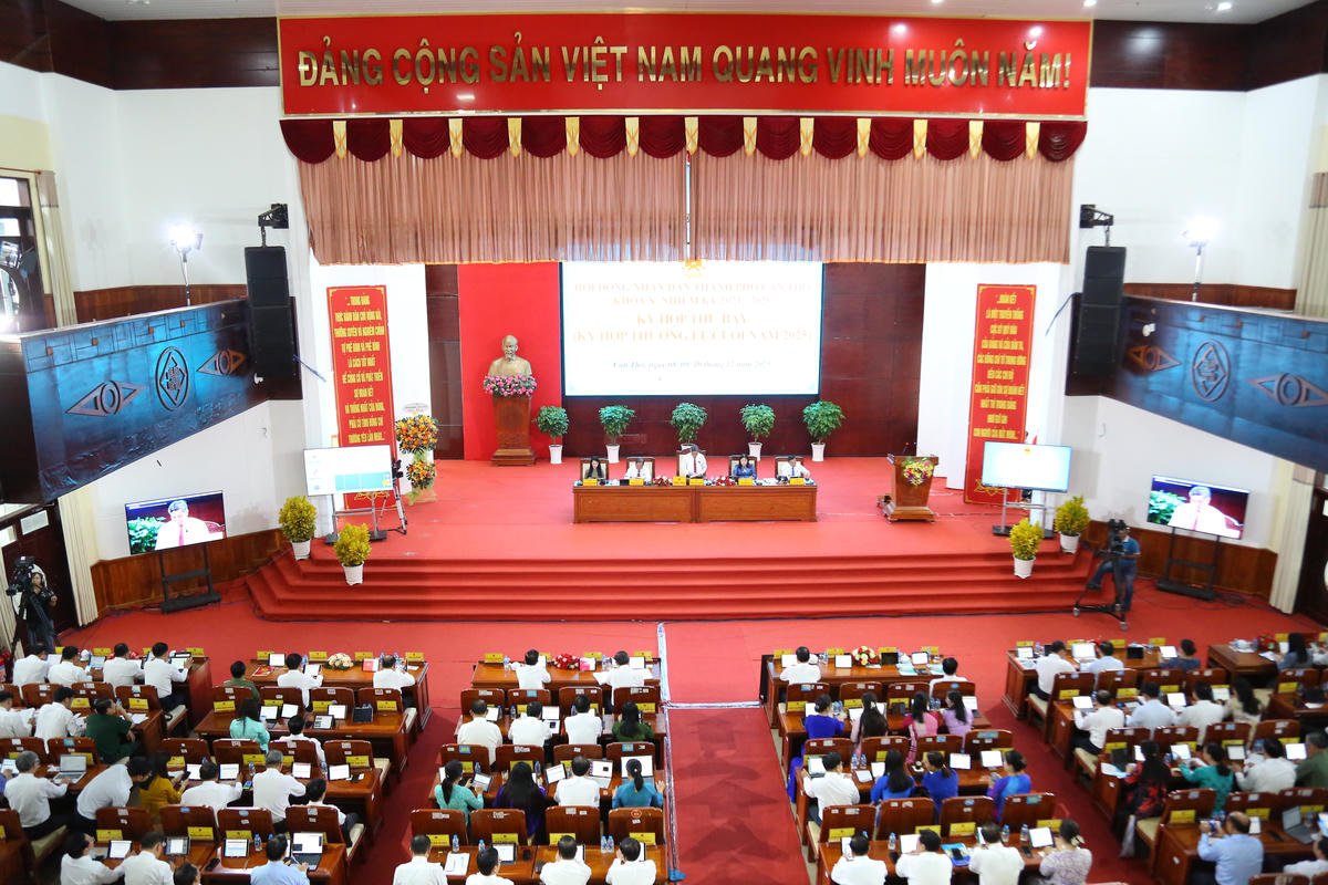 Quang cảnh kỳ họp. Ảnh: Thanh Tiến.