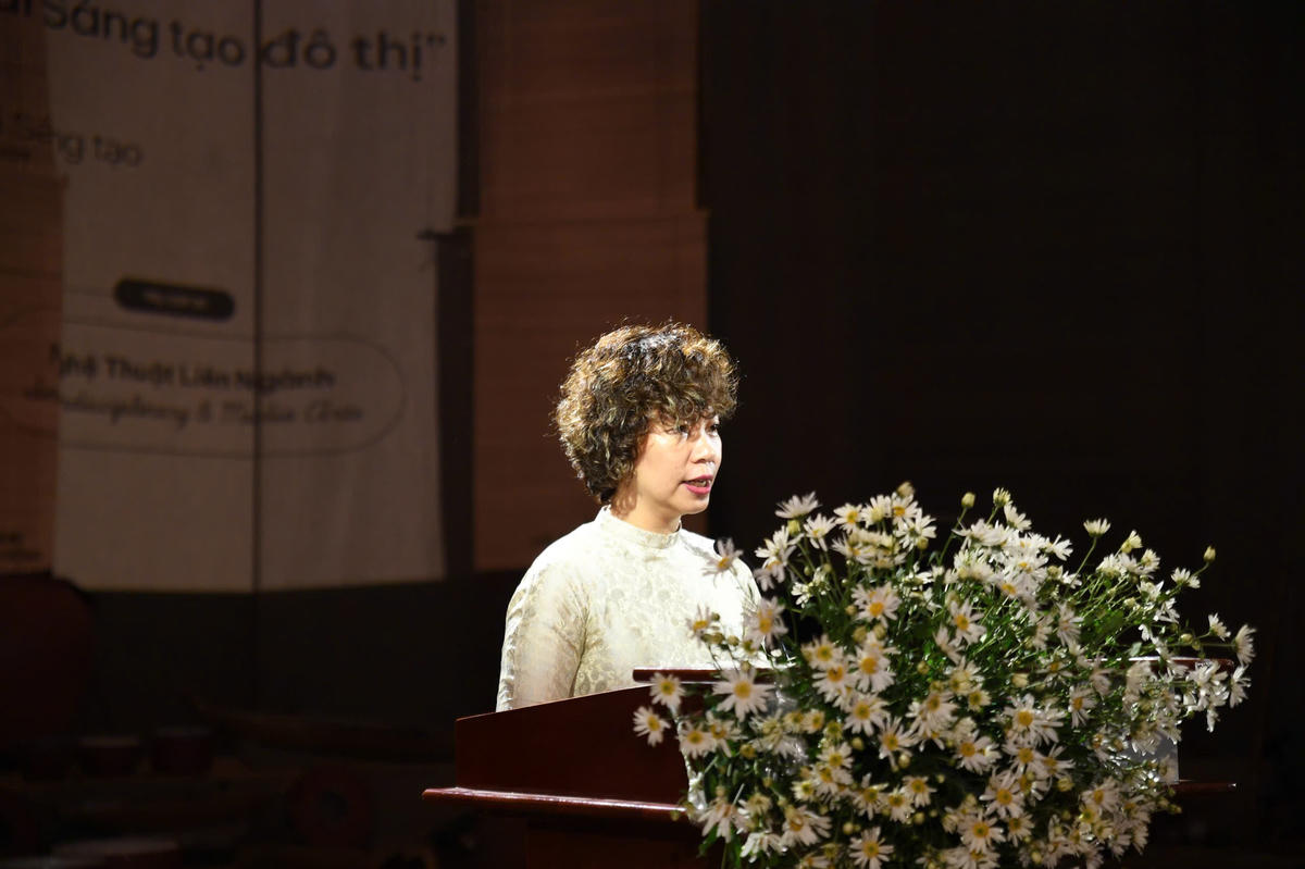 Ban tổ chức công bố Khung hoạt động Lễ hội Thiết kế Sáng tạo Hà Nội 2026 và Ra mắt mạng lưới không gian sáng tạo Hà Nội. Ảnh: Phạm Sỹ.