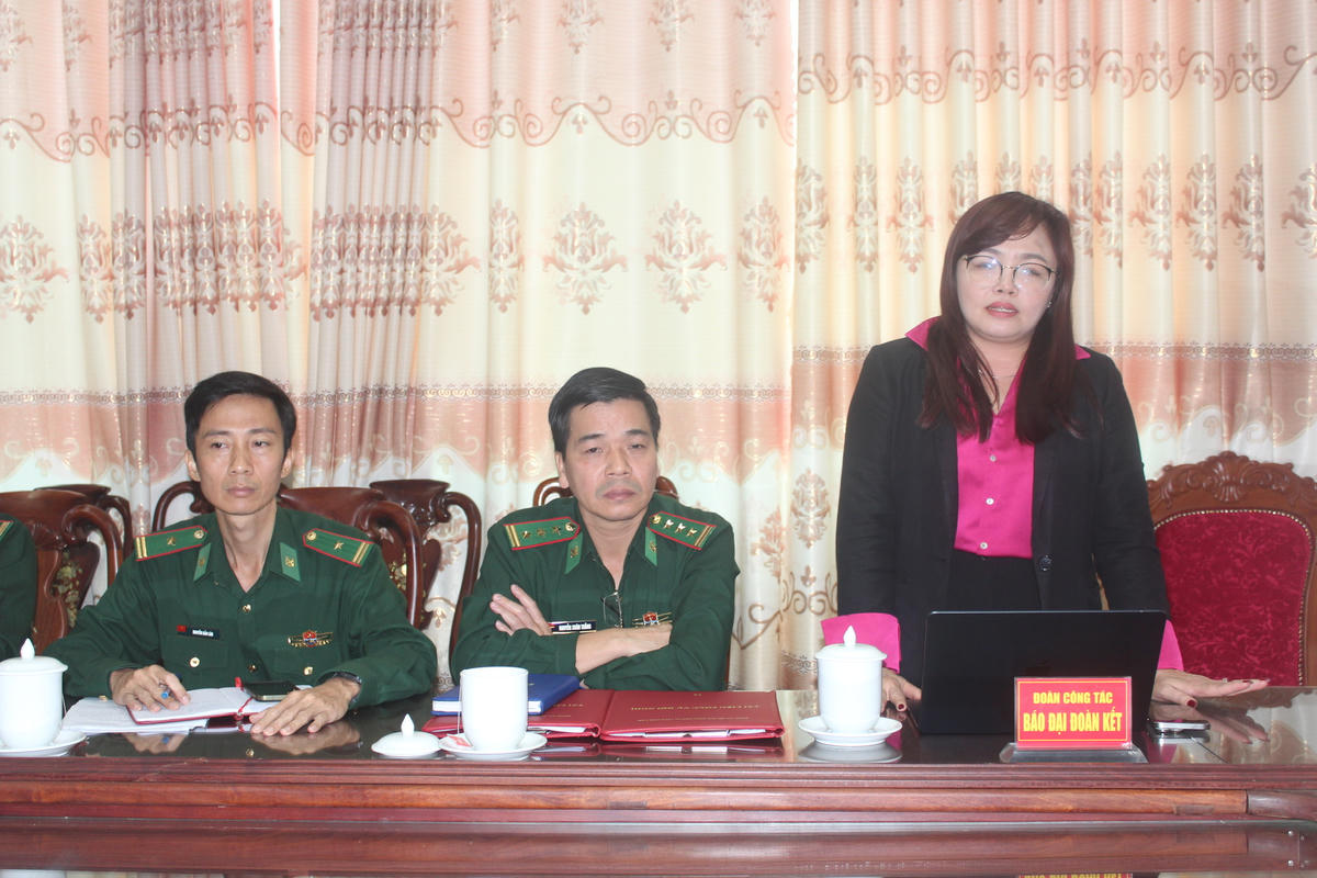 Đại diện Báo Đại đoàn kết phát biểu. Ảnh: Dân Quân.