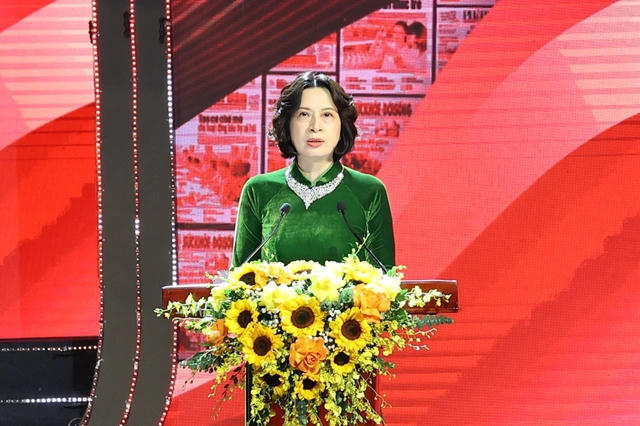 PGS.TS Nguyễn Thị Liên Hương - Thứ trưởng Bộ Y tế phát biểu tại buổi lễ.