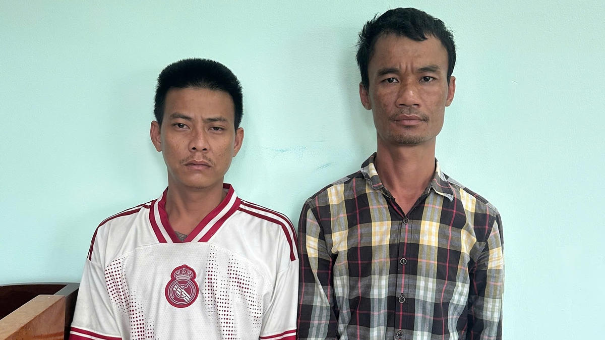 Các đối tượng tại cơ quan công an. Ảnh: CACC.