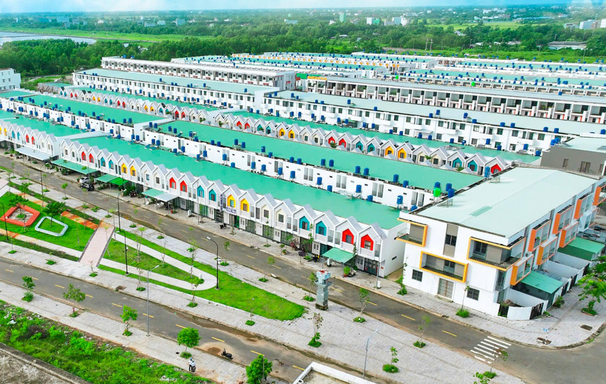 Một góc dự án nhà ở xã hội của CIC Group tại phường Rạch Giá. Ảnh Nguyễn Minh&nbsp;