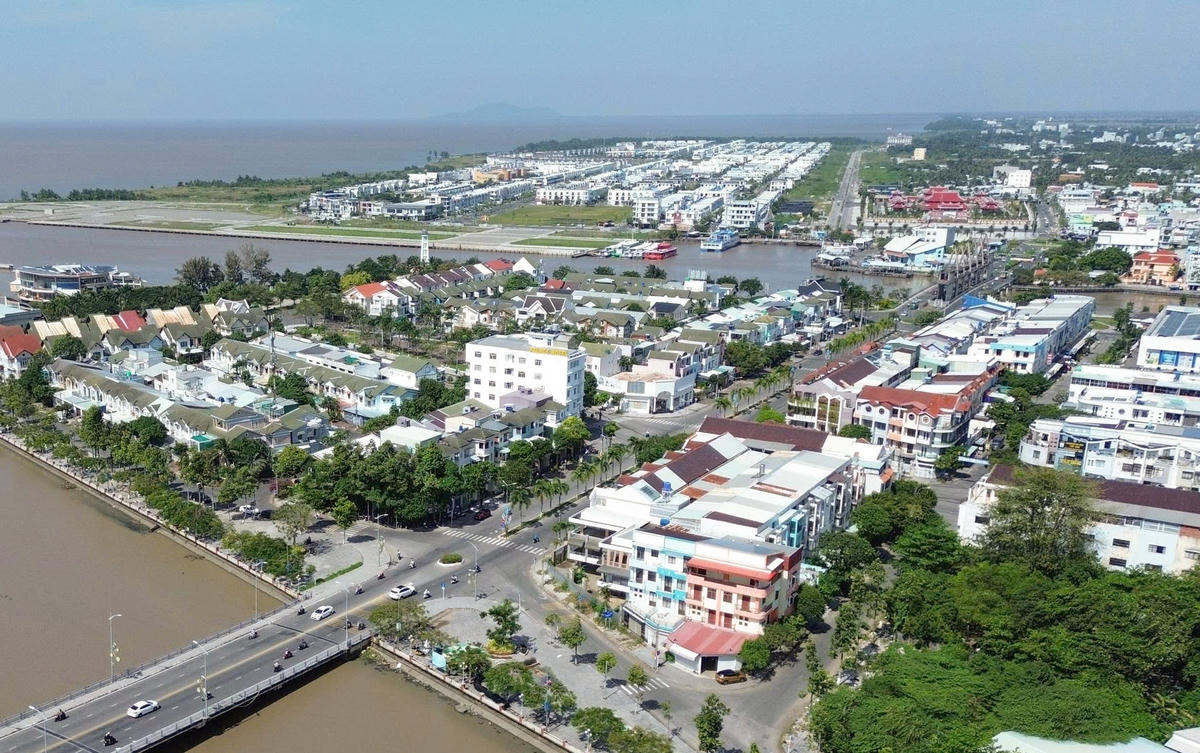 Một góc dự án khu đô thị lấn biển Rạch Giá của CIC Group. Ảnh Nguyễn Minh.