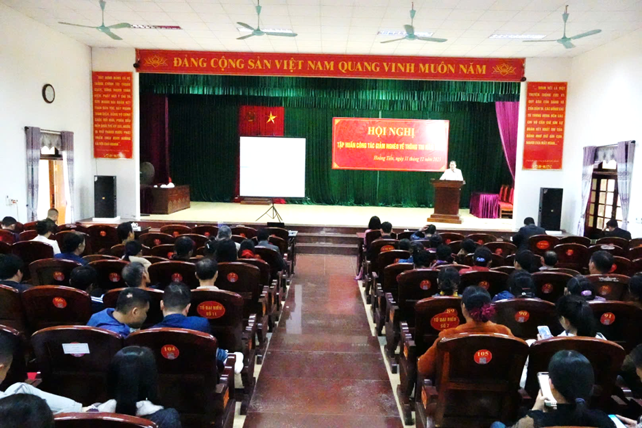 Quang cảnh buổi tập huấn. Ảnh: hoangtien.thanhhoa.gov.vn