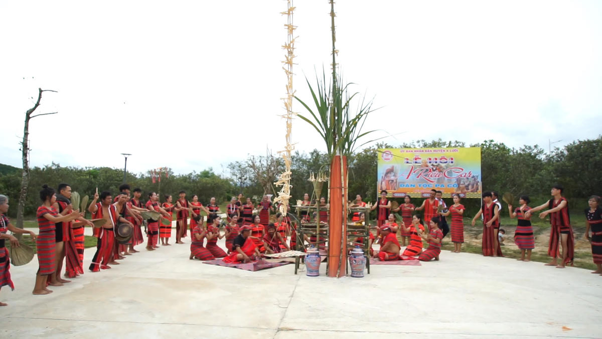 Lễ hội A Riêu Car của đồng bào Pa Cô. Ảnh: N.Q.