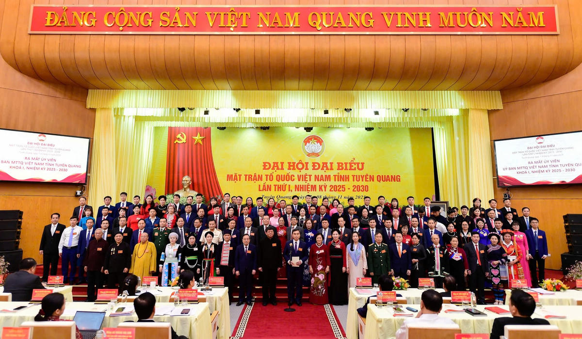 Ủy ban MTTQ Việt Nam tỉnh Tuyên Quang lần thứ I, nhiệm kỳ 2025-2030. Ảnh: Đ.S.