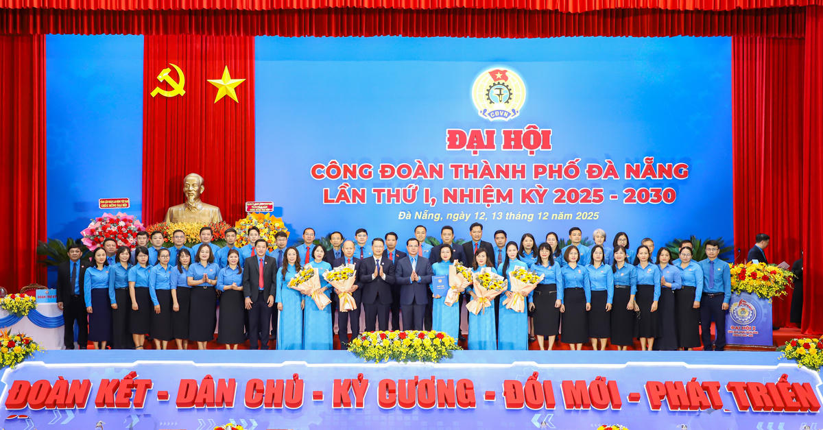 Ra mắt Ban Chấp hành Công đoàn TP Đà Nẵng nhiệm kỳ 2025-2030. Ảnh: CV.