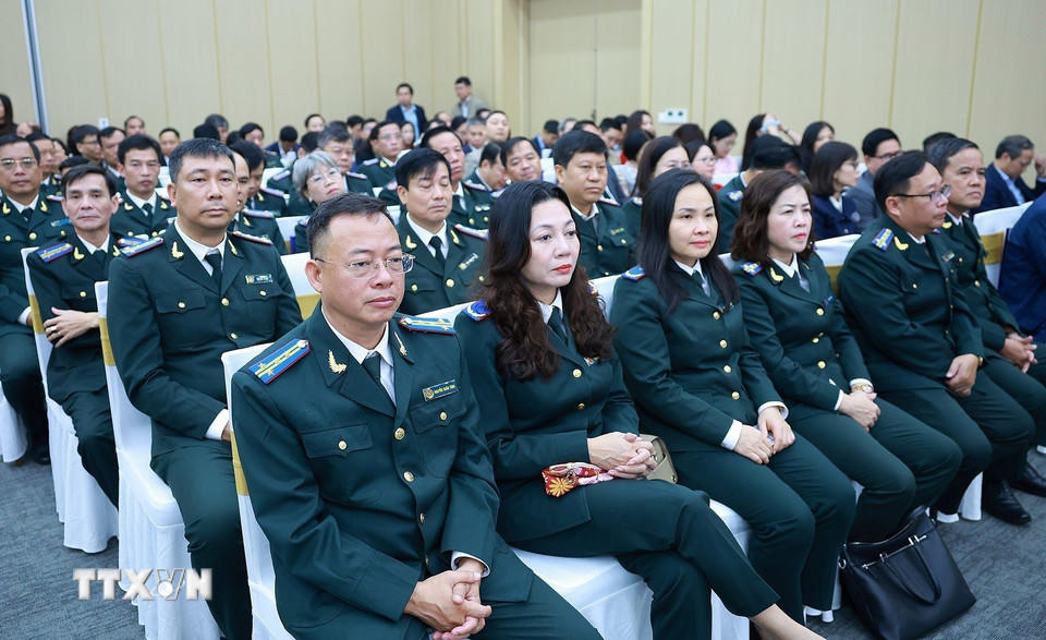 Các đại biểu dự Hội nghị toàn quốc tổng kết công tác Tư pháp năm 2025. (Ảnh: Dương Giang/TTXVN).