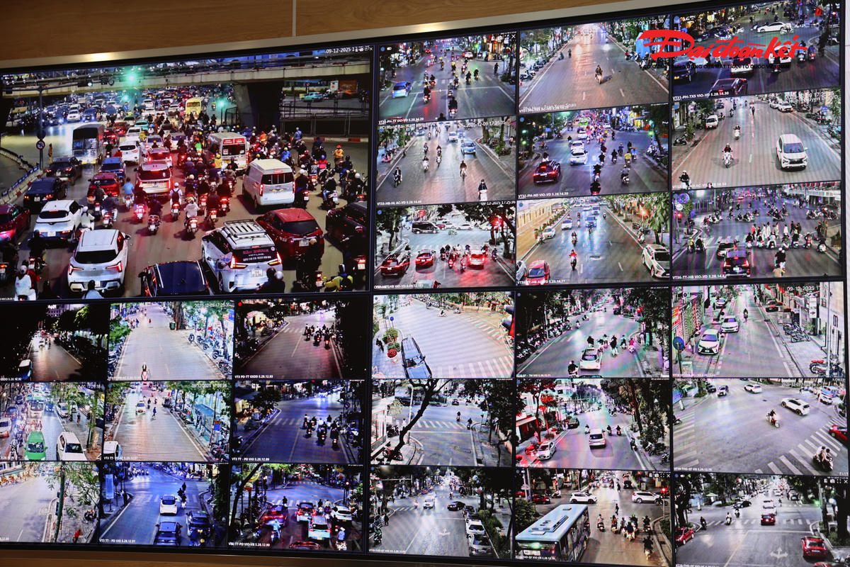 Camera giám sát được bố trí tại gần 200 nút giao khắp thành phố.