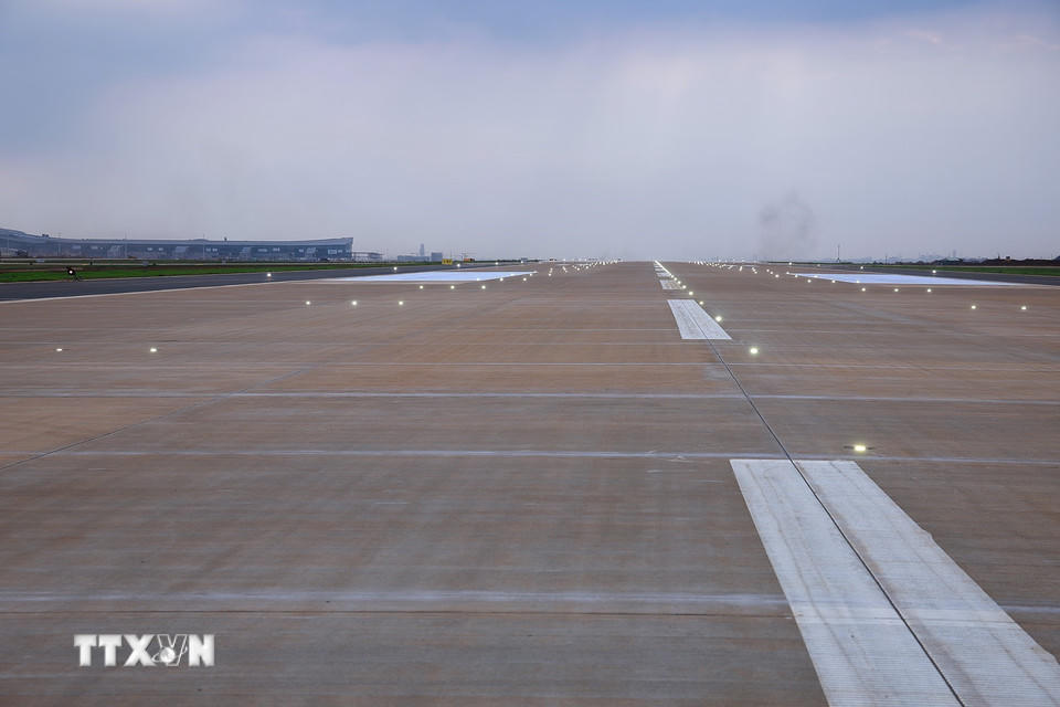 Đường cất hạ cánh Dự án cảng hành không quốc tế Long Thành. (Ảnh: Dương Giang/TTXVN).