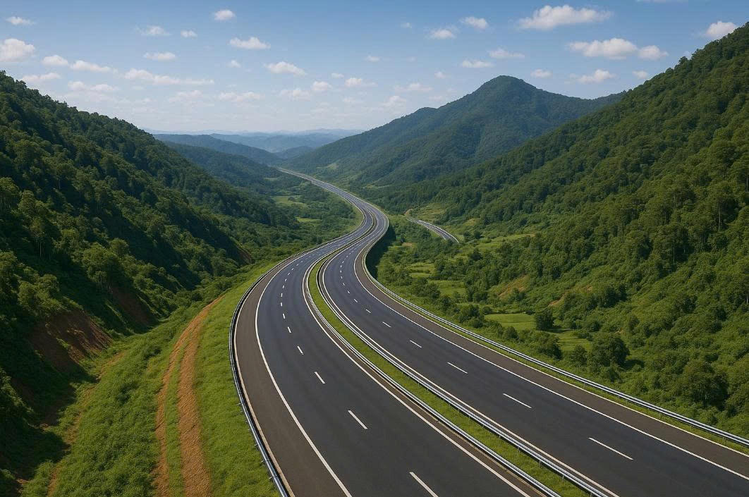 Một góc phối cảnh của Dự án cao tốc Quy Nhơn - Pleiku. Ảnh: CV.