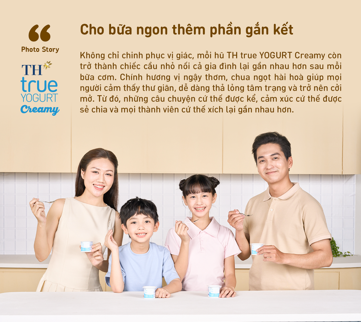 TH true YOGURT Creamy – Món tráng miệng không thể thiếu cho bữa ngon trọn vẹn