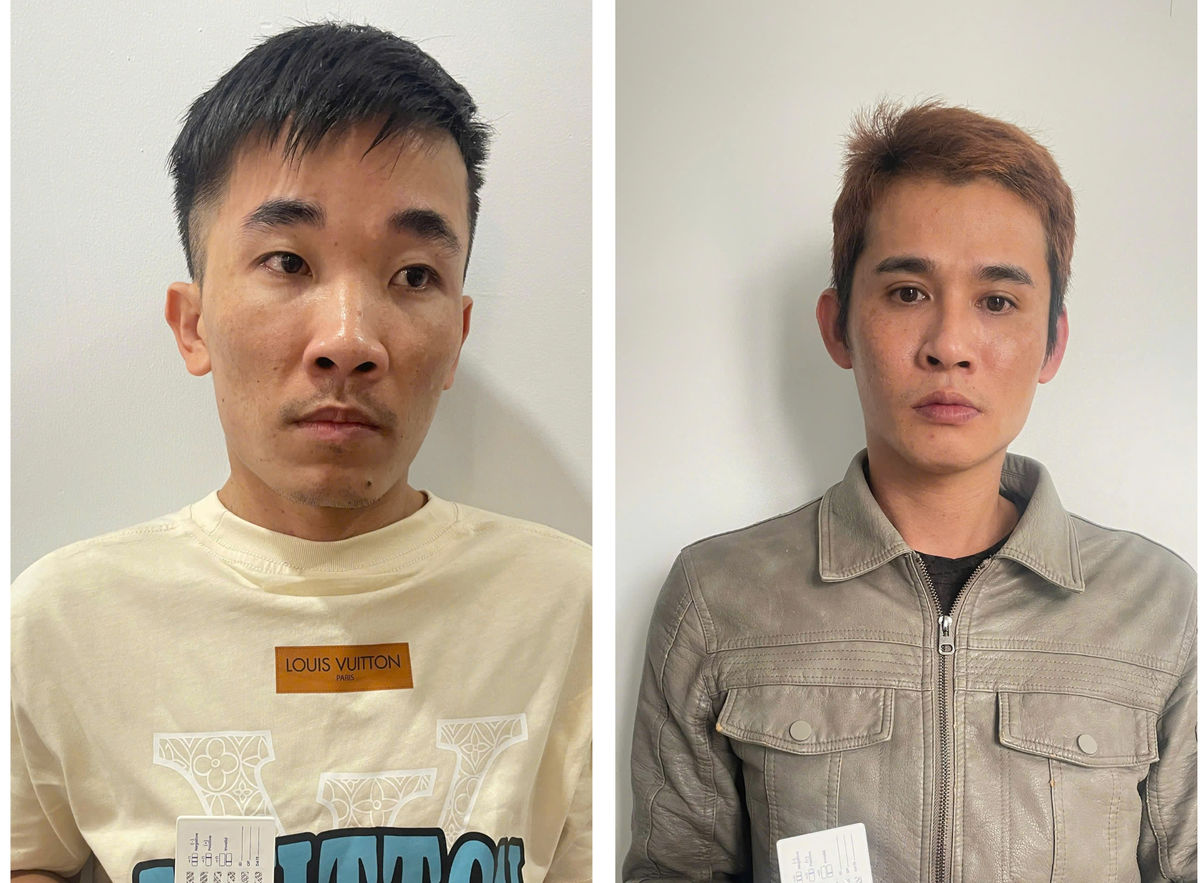 Các đối tượng tại cơ quan điều tra. Ảnh: CV.