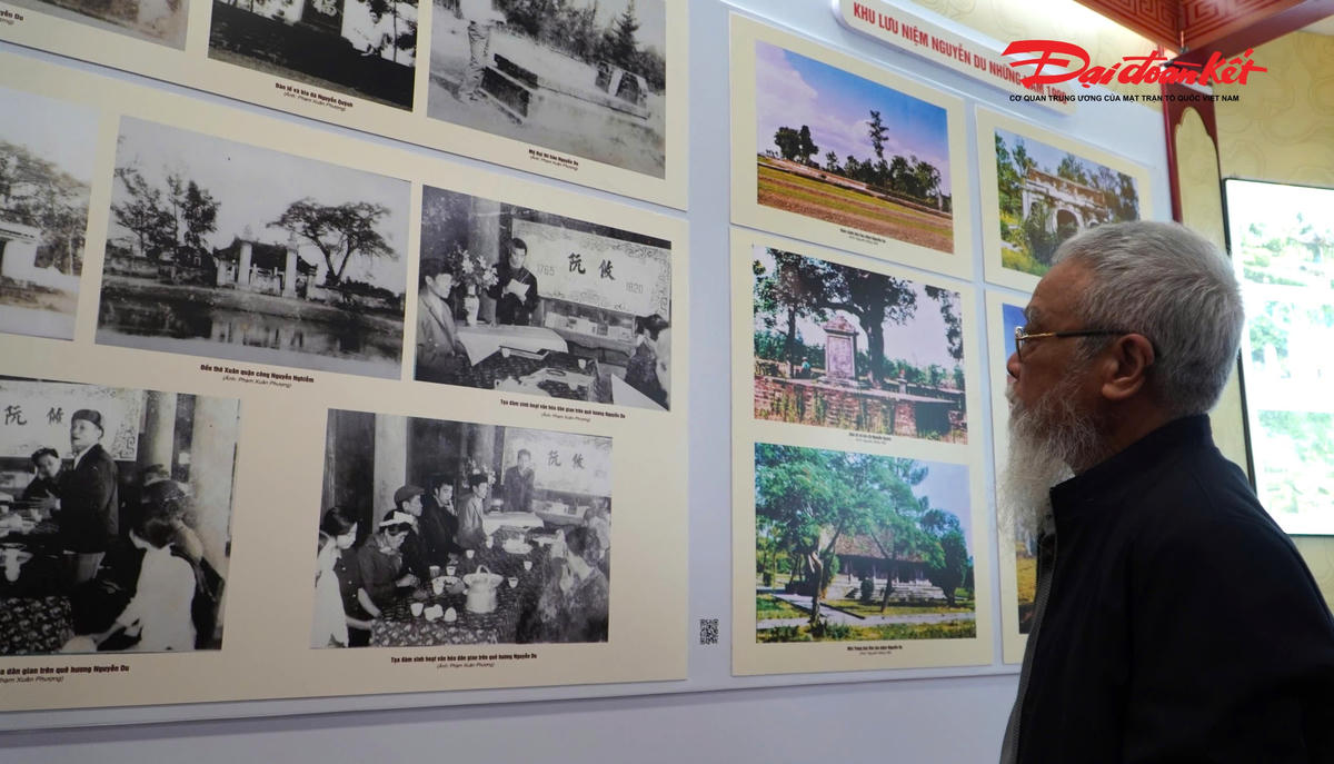 Các hình ảnh tư liệu tại trưng bày thu hút người dân thưởng lãm. Ảnh: HN.