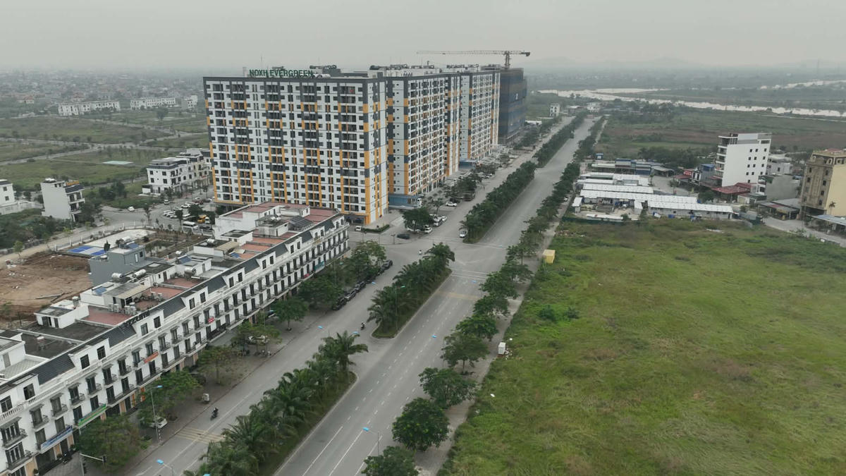 Các toà NOXH được khánh thành tại dự án Evergreen Tràng Duệ. Ảnh: Phương Thanh