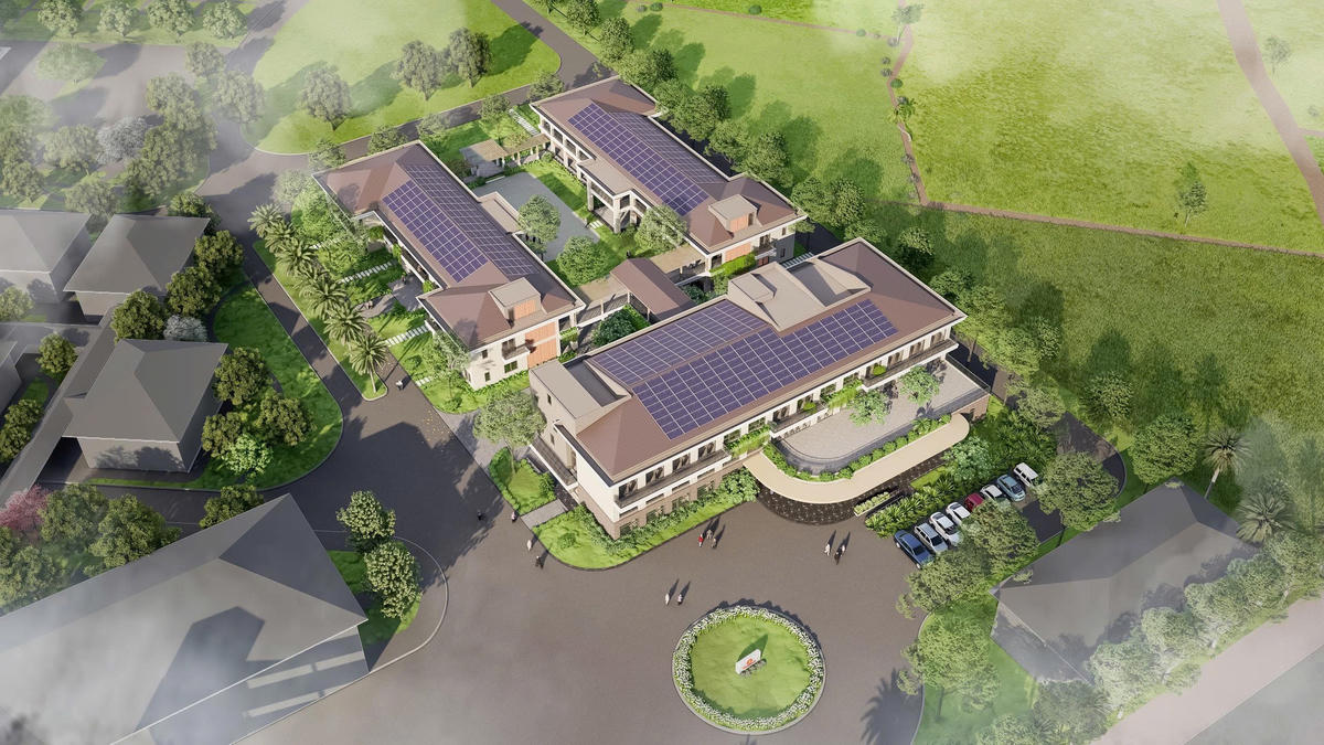 Phối cảnh dự án nhìn từ trên cao. Ảnh: HN.