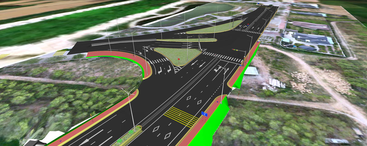 Phối cảnh tuyến đường vành đại 1. Ảnh: Nguyên Du