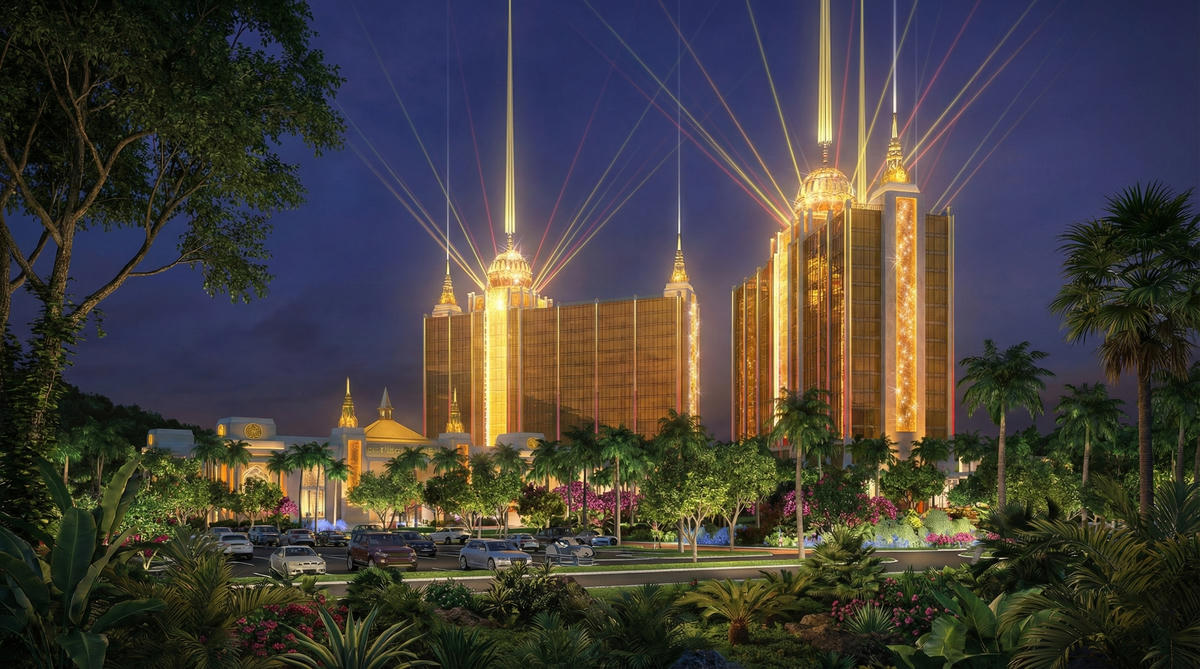 Phối cảnh khu&nbsp;dịch vụ du lịch phức hợp cao cấp casino tại Khu kinh tế Vân Đồn.