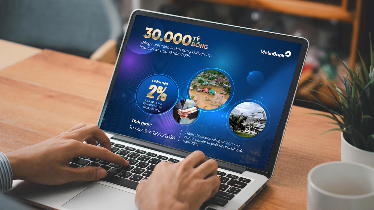 VietinBank dành 30.000 tỷ đồng hỗ trợ khách hàng khắc phục hậu quả bão lũ