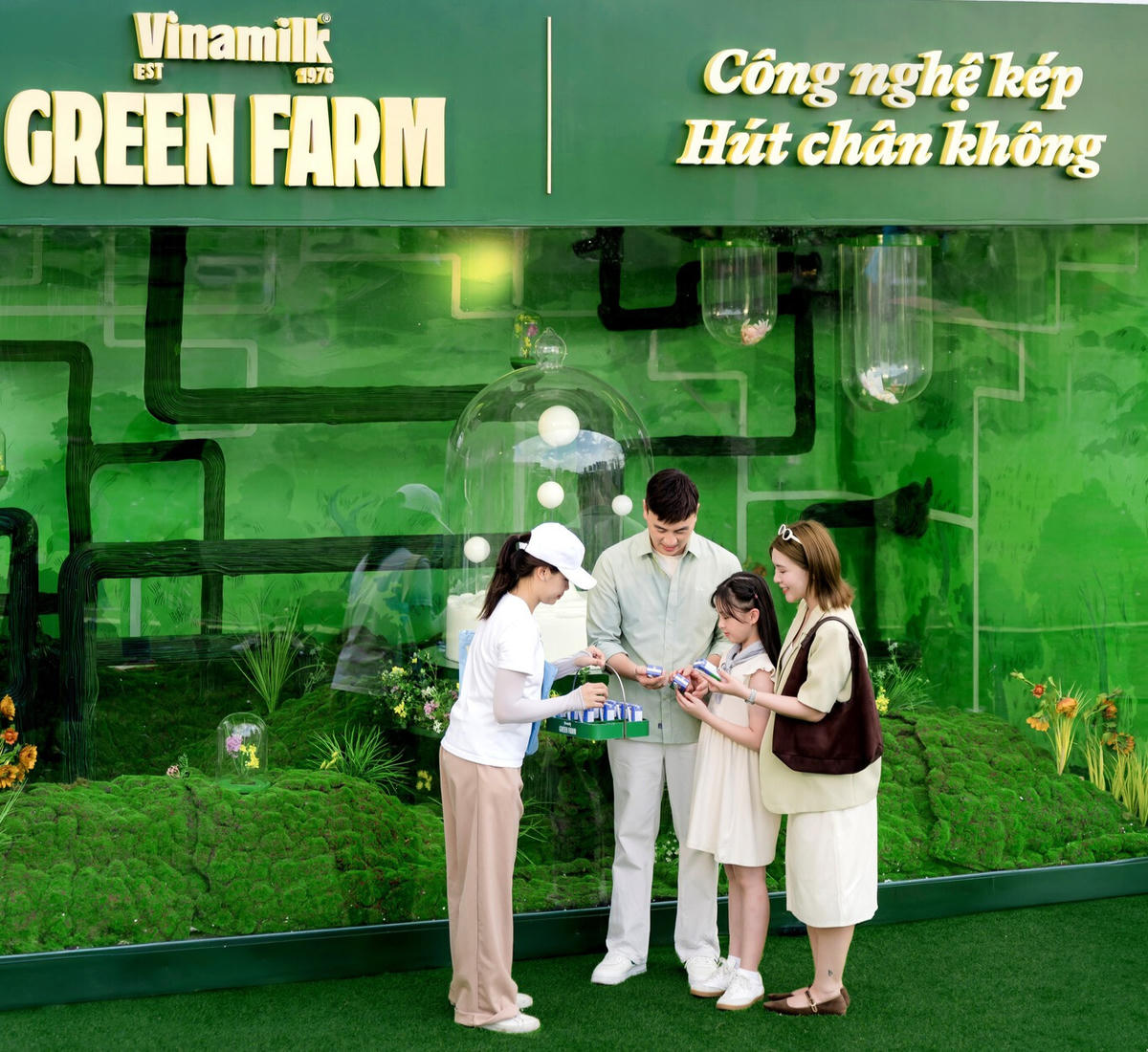 Không gian trải nghiệm đa giác quan của Vinamilk Green Farm gây ấn tượng mạnh với người tiêu dùng và giới sáng tạo (Ảnh: Minh Anh).