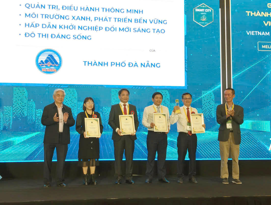 TP Đà Nẵng 6 lần được trao giải "Thành phố thông minh" đồng thời năm 2025 được bình chọn là Đô thị đáng sống. Ảnh: Thanh Hồng.