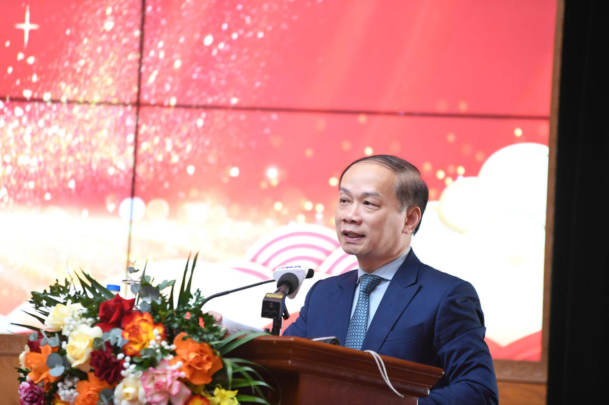 Phó Trưởng ban Tuyên giáo - Dân vận Trung ương Phạm Tất Thắng phát biểu. Ảnh: Phạm Sỹ