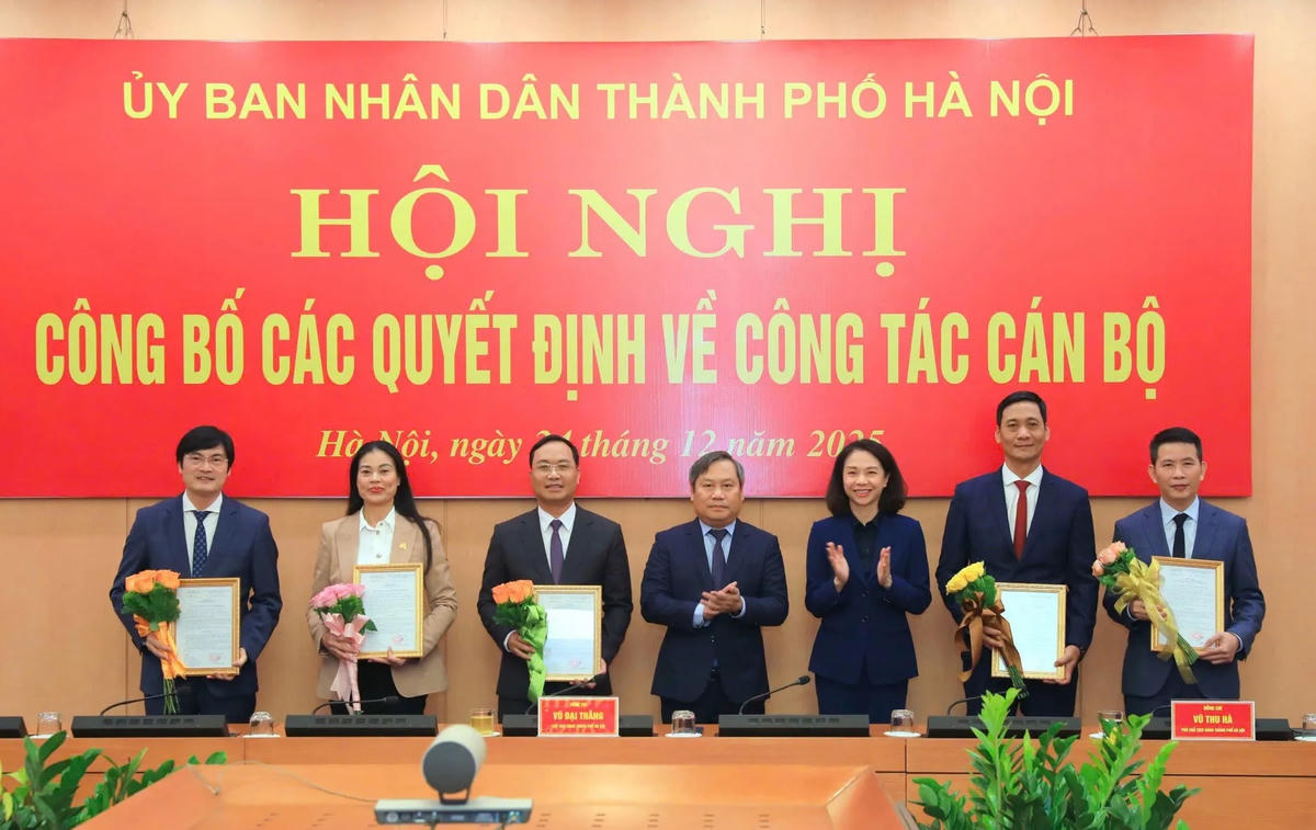 Hà Nội điều động, bổ nhiệm 5 lãnh đạo sở, ngành, đơn vị
