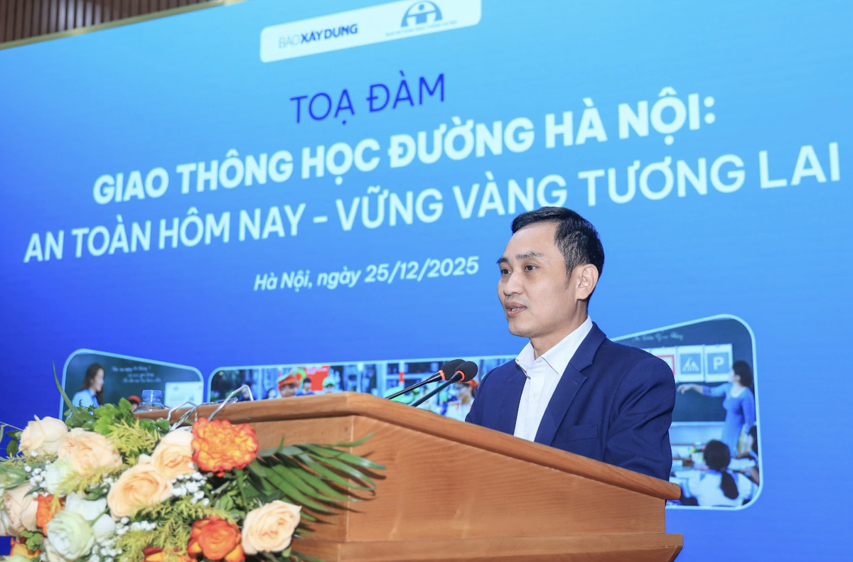 Phó Tổng biên tập Nguyễn Đức Thắng phát biểu tại buổi tọa đàm.