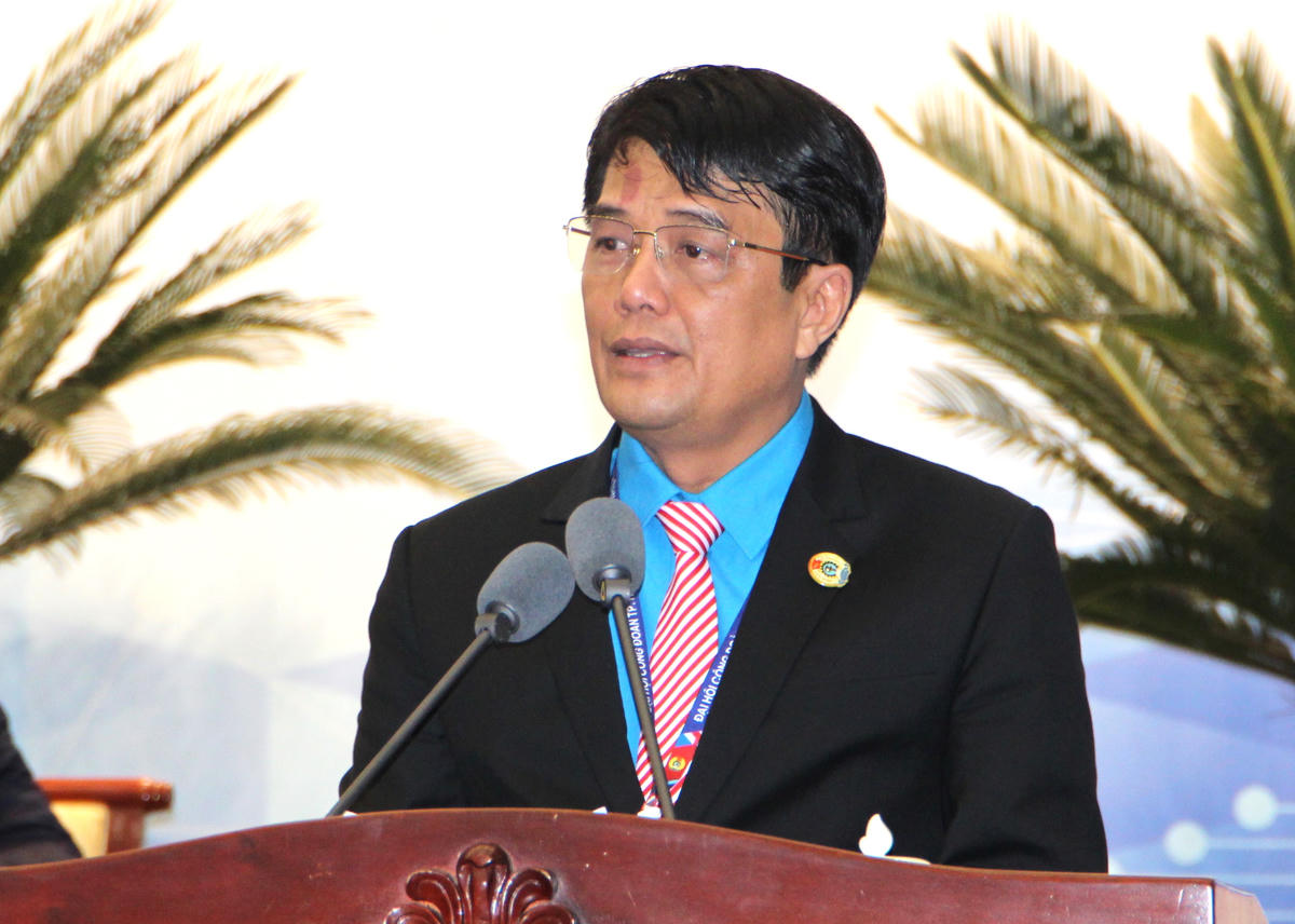 Ông Bùi Thanh Nhân được chỉ định tiếp tục giữ chức Chủ tịch LĐLĐ thành phố nhiệm kỳ mới. Ảnh: Q.Đ.