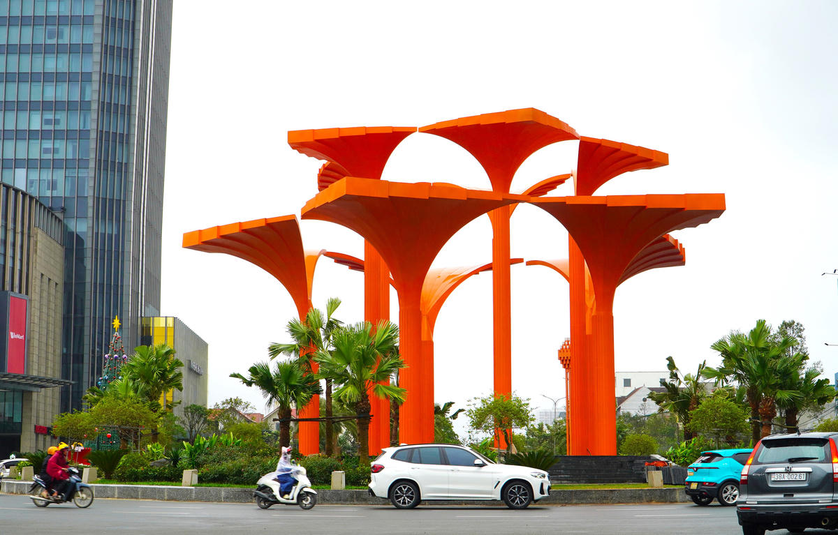 Kiến trúc công trình được lựa chọn từ 5 đơn vị dự thi. Ảnh: HN.