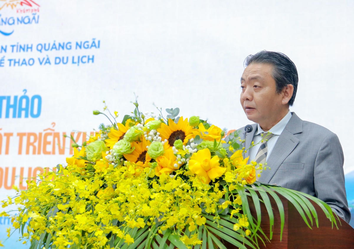 Thứ trưởng Bộ VHTTDL Hoàng Đạo Cương phát biểu tại Hội thảo. Ảnh: CV.